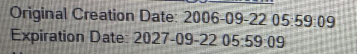Domain information showing an original creation date of September 22, 2006.